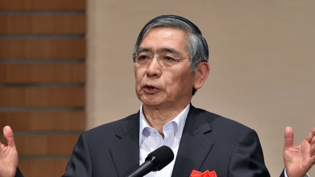 Bank of Japan governor Haruhiko Kuroda has spooked investors into selling the US dollar and Japanese stocks.