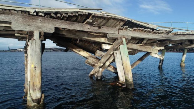 Another section of the Esperance jetty collapsed this week.