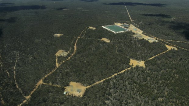 Part of Santos' Narrabri gas project in the Pilliga State Forest.