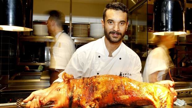 "It's all about the pig": O'Connell Street's Swine & Co with head chef, Robert Taylor.