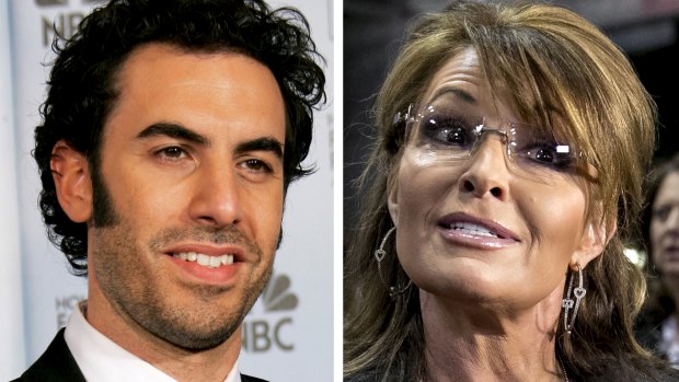 Sarah Palin labelled comedian Sacha Baron Cohen's attempt to dupe her by dressing as a disabled vet "truly sick".