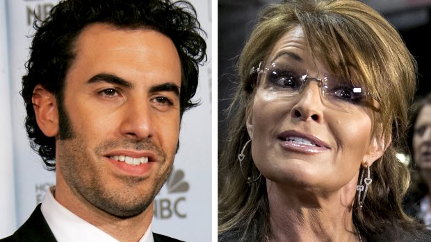 Sarah Palin labelled comedian Sacha Baron Cohen's attempt to dupe her by dressing as a disabled vet "truly sick".