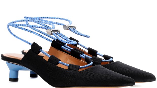 Shoes by Ganni, a brand founded by Danish gallery owners.