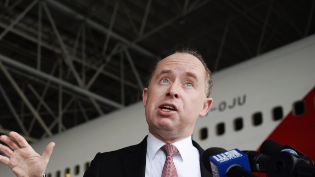 Qantas chief executive Alan Joyce announcing new Dreamliners for the fleet.