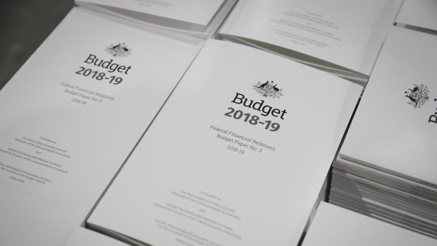 Budget 2018-19 papers being printed in Canberra, ahead of Treasurer Scott Morrison's third Budget.