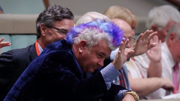 Mayor of the City Greater Geelong Cr Darryn Lyons during question time on Wednesday.