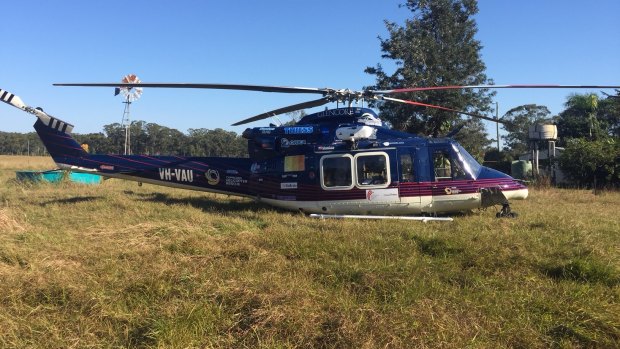 The RACQ Capricorn Helicopter Rescue Service rushed to the property on Friday morning.