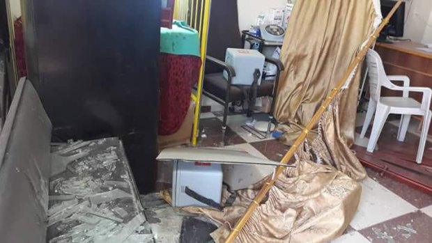 The al-Nour Women and Children's hospital suffered heavy damage and was put out of service, according to the UOSSM.