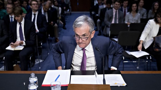 Federal Reserve chairman Jerome Powell addresses Senate banking committee