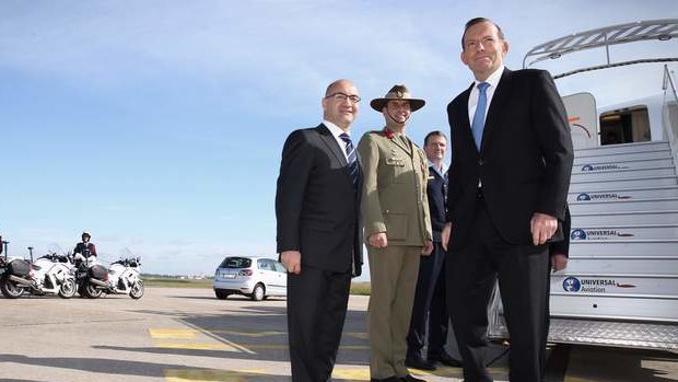 Prime Minister Tony Abbott arrives in Paris on Thursday. Photo: Andrew Meares