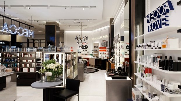 Concession stores like Mecca generated 22 per cent of Myer's sales last year. 