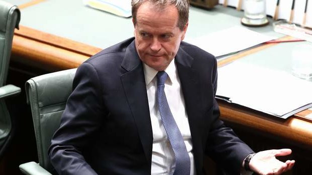 Opposition Leader Bill Shorten during Question Time. Photo: Alex Ellinghausen