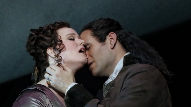 Jessica Pratt and Michael Fabiano in Opera Australia’s 2018 production of Lucia di Lammermoor at the Sydney Opera House.