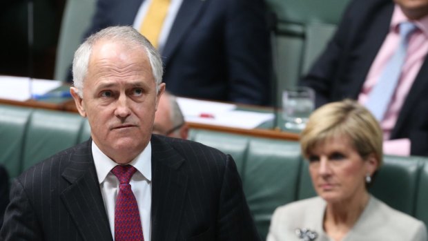 Communications Minister Malcolm Turnbull in question time on Tuesday.