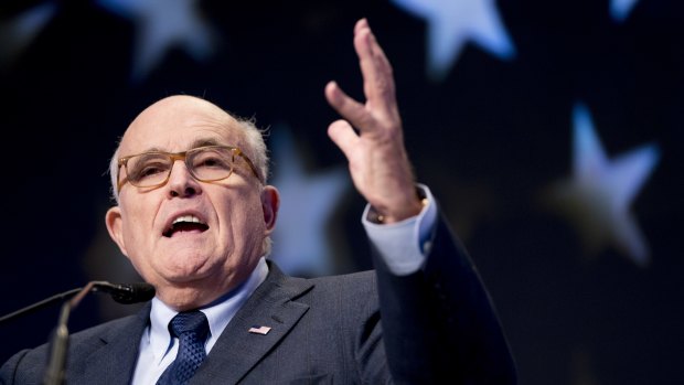 Rudy Giuliani has escalated attacks on the Department of Justice.
