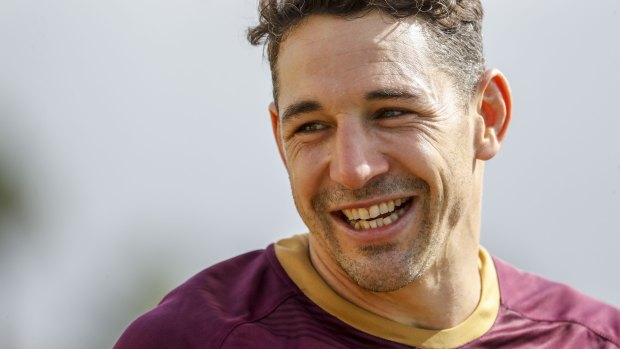 Elite group: Billy Slater will captain Queensland on Wednesday.
