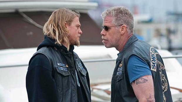 A scene from the TV series, Sons of Anarchy.