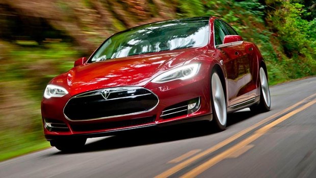 Rumours that Apple will buy Tesla have pushed the electric car company's share price above $US200.