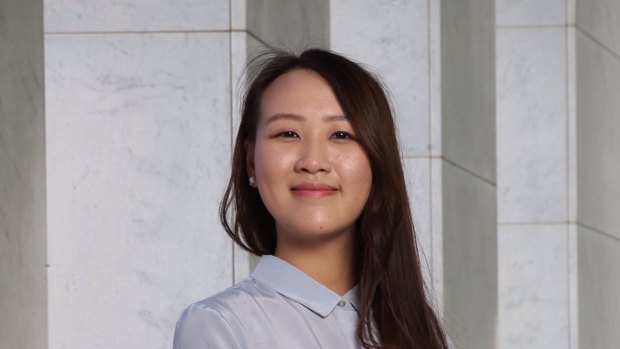 Lei Li was awarded the Austrade Beryl Wilson scholarship in Canberra on Monday.