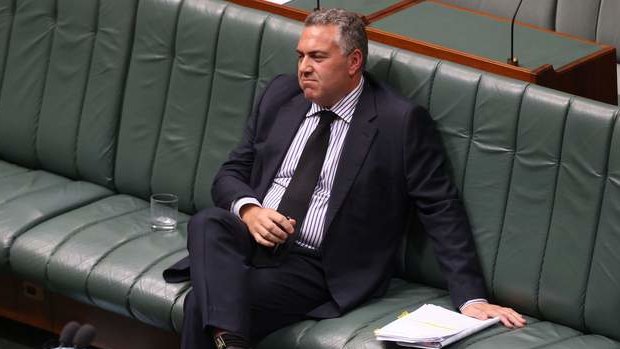 Treasurer Joe Hockey listens to censure motion against the Prime Minister Tony Abbott. Photo: Andrew Meares