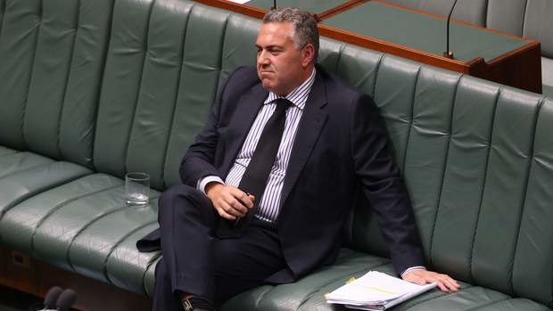 Treasurer Joe Hockey listens to censure motion against the Prime Minister Tony Abbott. Photo: Andrew Meares