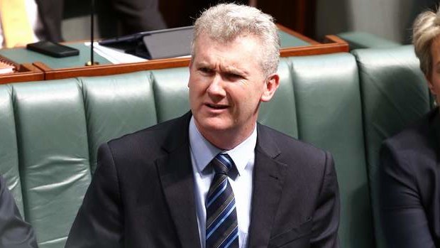 Manager of Opposition Business Tony Burke during question time. Photo: Alex Ellinghausen