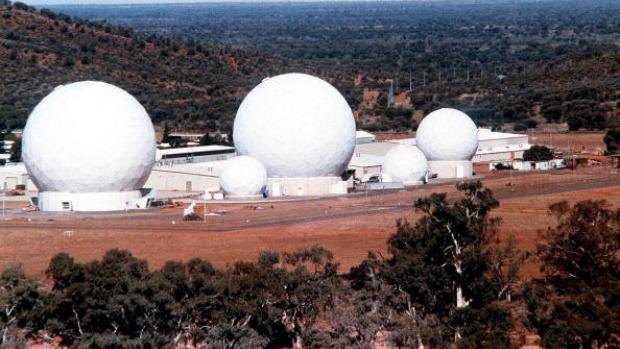 The top-secret joint US-Australian base at Pine Gap near Alice Springs.
