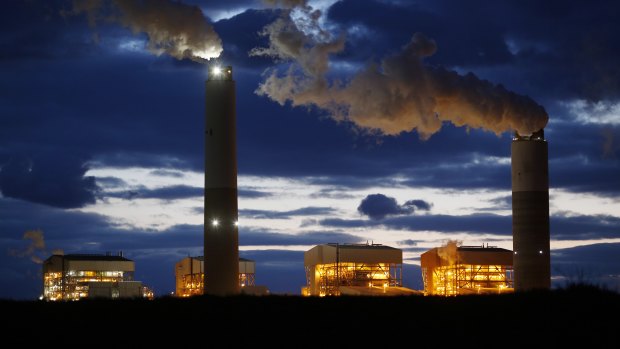 Trump sought to water down the EPA and its climate change fighting abilities. Here emissions rise from the coal-fired Santee Cooper Cross power plant in Pineville, South Carolina.