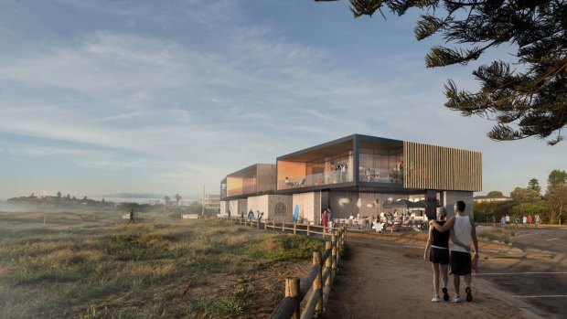 The $6.35 million refurbishment of the  Mona Vale Surf Life Saving Club, led by architecture practice Warren and Mahoney.