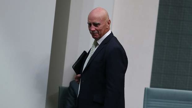 Labor MP Warren Snowdon leaves the chamber under 94a. Photo: Alex Ellinghausen