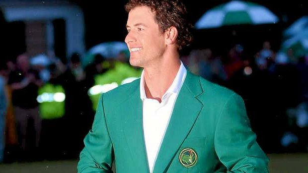 How green is my jacket: Adam Scott is Australia's first winner of the US Masters.