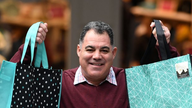 Only one state has no plan to ban single-use bags. Even retailers are on board, with rugby league legend Mal Meninga serving as the National Retail Association's plastic bag ban ambassador.