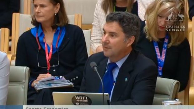 Larry Marshall, chief executive of CSIRO, grilled about the Turnbull government's Great Barrier Reef plan at Senate estimates on Thursday.