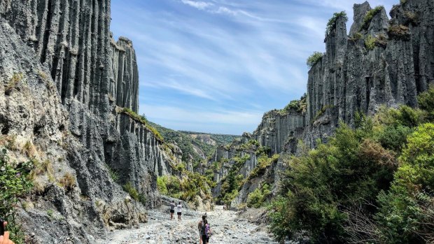 Putangirua Pinnacles featured in The Lord of the Rings trilogy as the 'Paths of the Dead'.