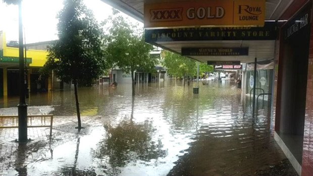 The main street of Gympie on Wednesday.