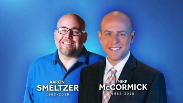 WYFF-TV Anchor Mike McCormick and photojournalist Aaron Smeltzer were killed by a fallen tree, during subtropical storm Alberto in North Carolina on Monday.