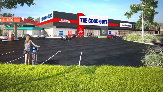 Ouson Group's new large format retail centre on the former Bunnings Warehouse in Springvale.