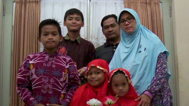 An undated photo: The family police say were responsible for the church bombings.