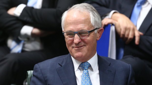 Prime Minister Malcolm Turnbull during question time  on Wednesday.