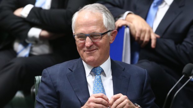 Prime Minister Malcolm Turnbull during question time  on Wednesday.