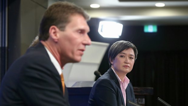 Senators Bernardi and Wong on Wednesday.