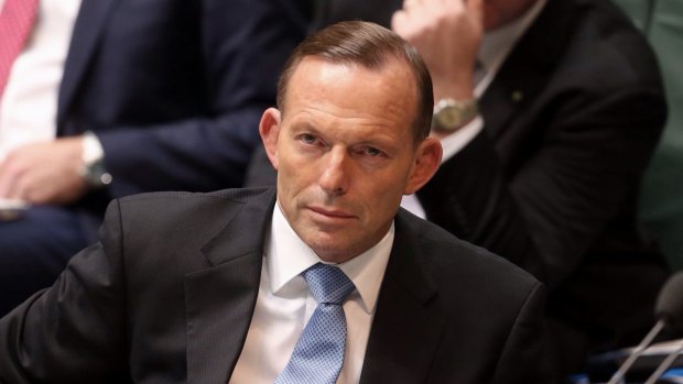 Prime Minister Tony Abbott during Question Time on Thursday.