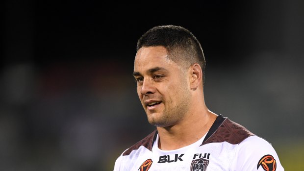 Jarryd Hayne while representing Fiji in the World Cup.