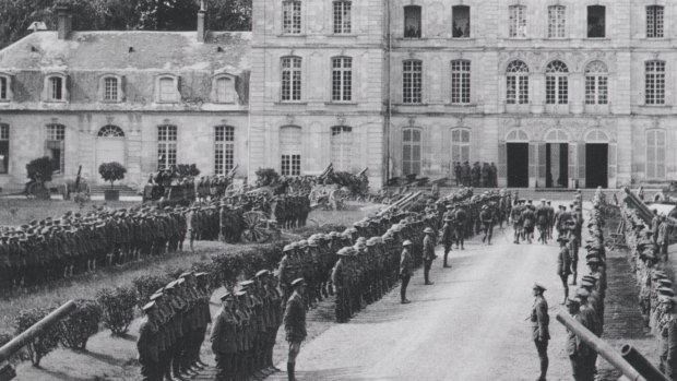 The Australian Corps Headquarters was in the Château de Bertangles.