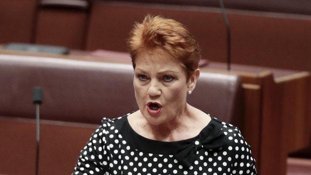 One Nation leader Pauline Hanson controls three crucial votes in the Senate.