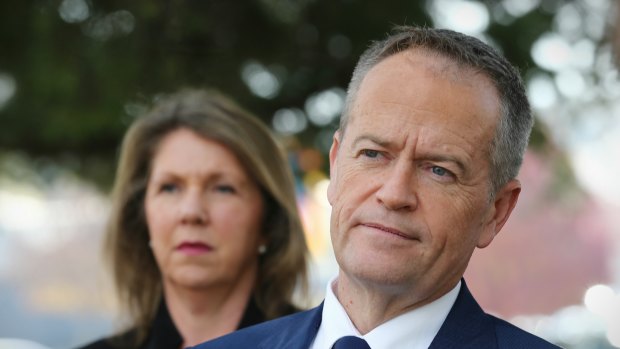 Shadow health spokeswoman Catherine King and Opposition Leader Bill Shorten.