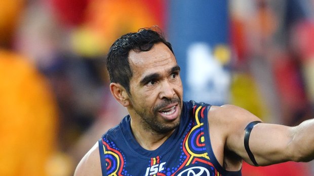 Better days: Forward Eddie Betts scored two goals for Adelaide in the round 11 loss to GWS.