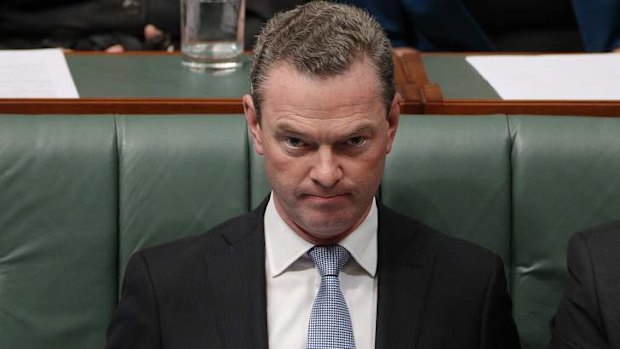 Leader of the House Christopher Pyne during question time. Photo: Alex Ellinghausen