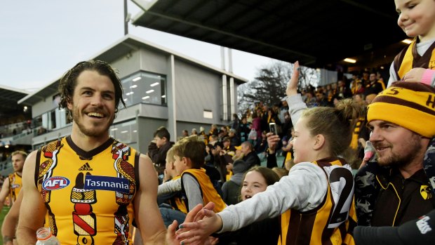 All smiles: Hawthorn have had a lot of joy in Launceston.