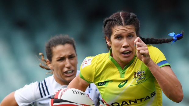 Confident: Australia's Charlotte Caslick says the home side are ready to meet expectations. 